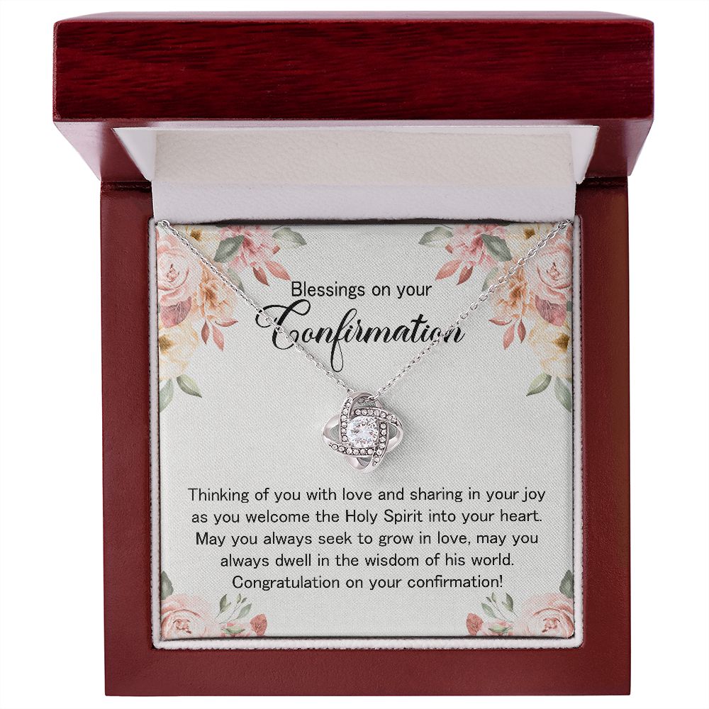 Confirmation Gift for Girls, Cubic Zirconia Necklace, Holy Confirmation Teenage Girls B0BLBGZLXQ