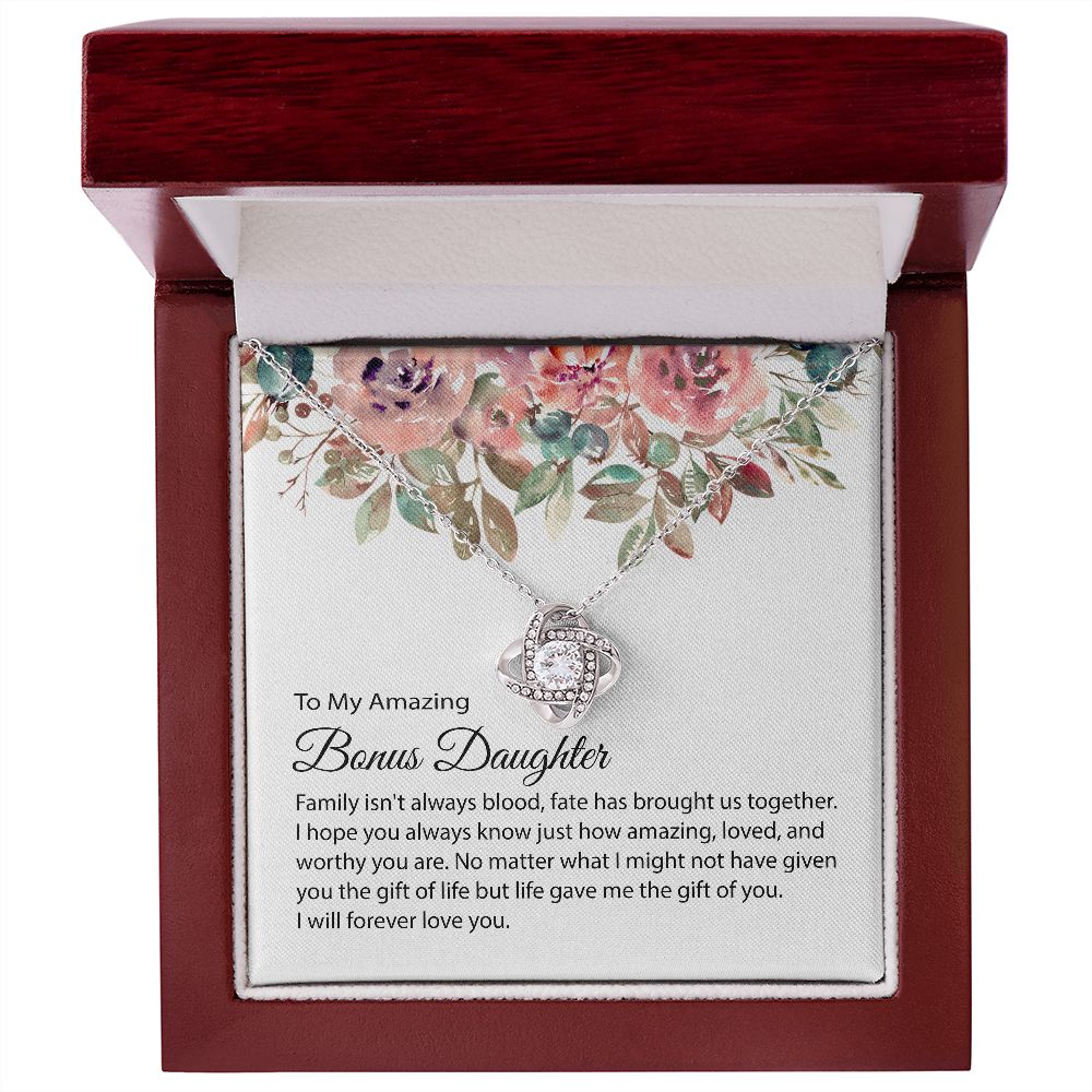 Bonus Daughter Gift, To my Bonus Daughter, Bonus Daughter Necklace JWSN-110742 B0BLP8YQV4