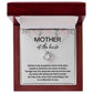 Mother of the Bride Necklace - A Beautiful Way to Express Your Gratitude - A Necklace with a Heartfelt Message Card