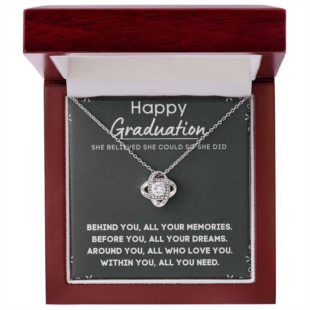 Personalized Graduation Necklace for Her - Custom Engraved Pendant to Celebrate Her Accomplishments