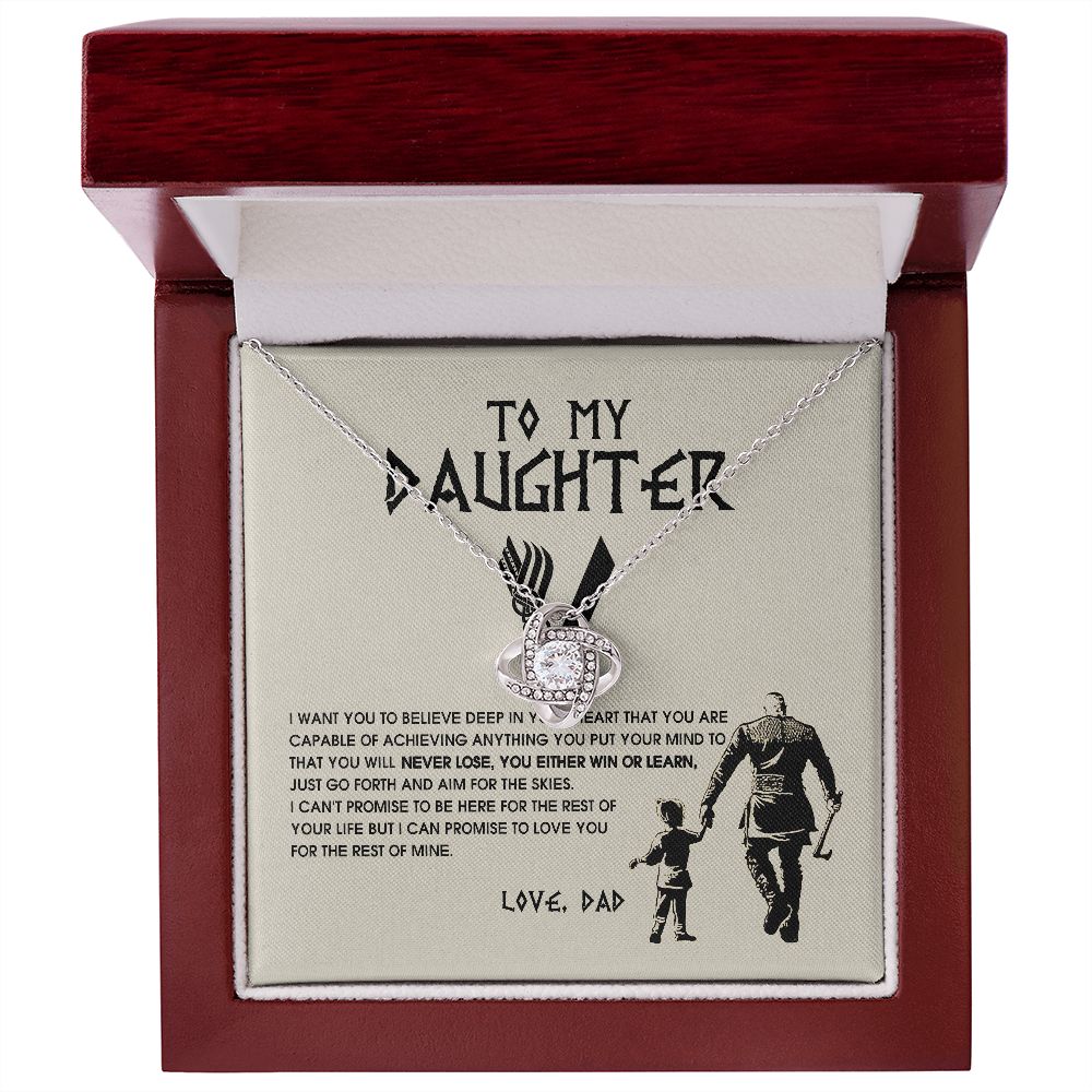 To My Daughter Necklace, Viking Jewelry For Daughter Birthday, B0BLNDRYZF JWSN-110715