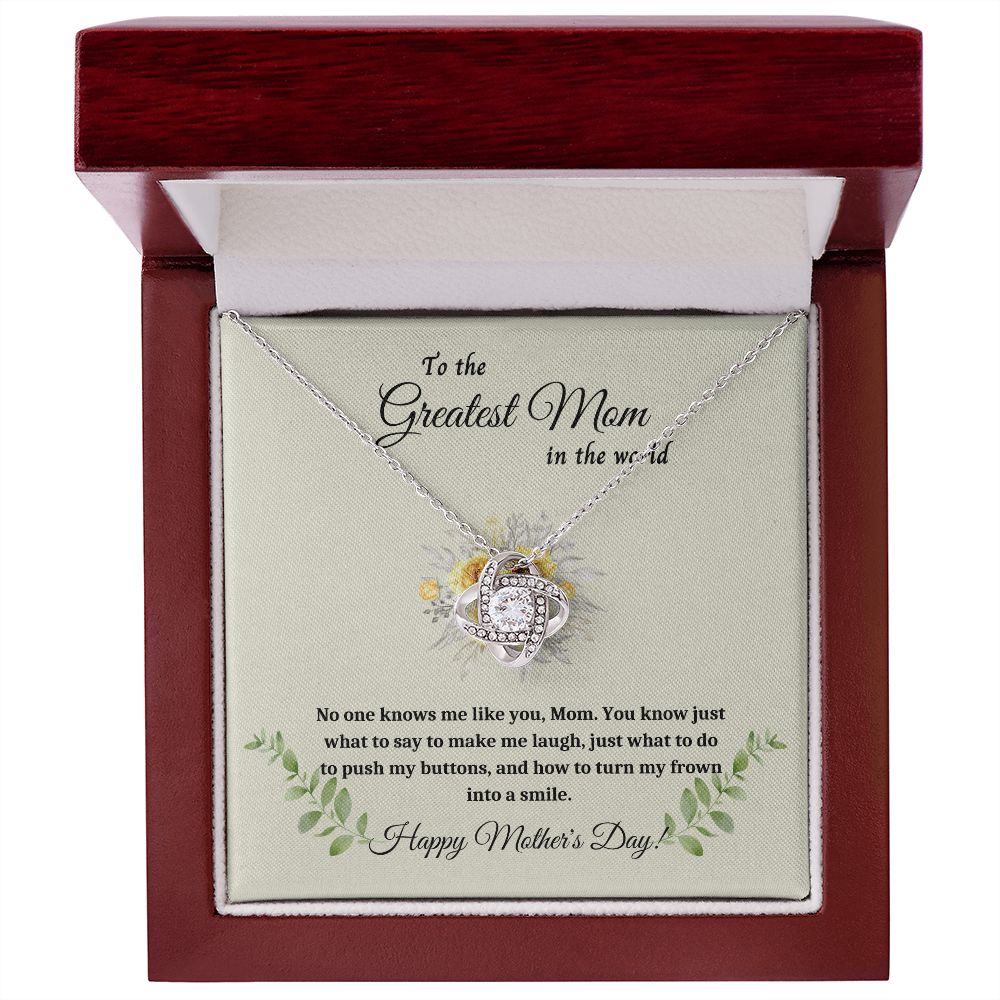 Necklace for Mom, Surprise Mom with a Love Knot Necklace - A Personalized Gift for Mother's Day , Mothers Day Gift From Son Daughter, Mother's day gift SNJW23-170310
