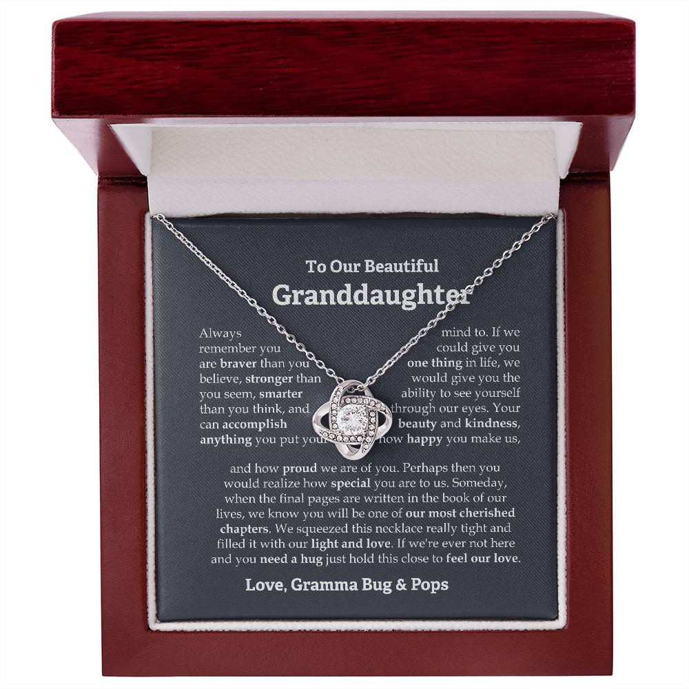 To our granddaughter necklace Connie Priel From Bug Pops