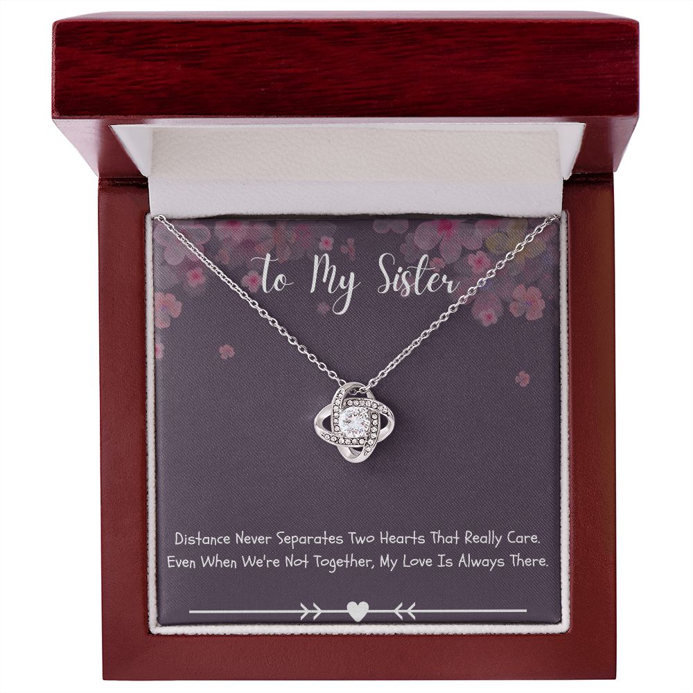 Sisters Necklace with Message Card - Meaningful Gift for Sisters from Sister - A Meaningful Gift for Your Beloved Siblings