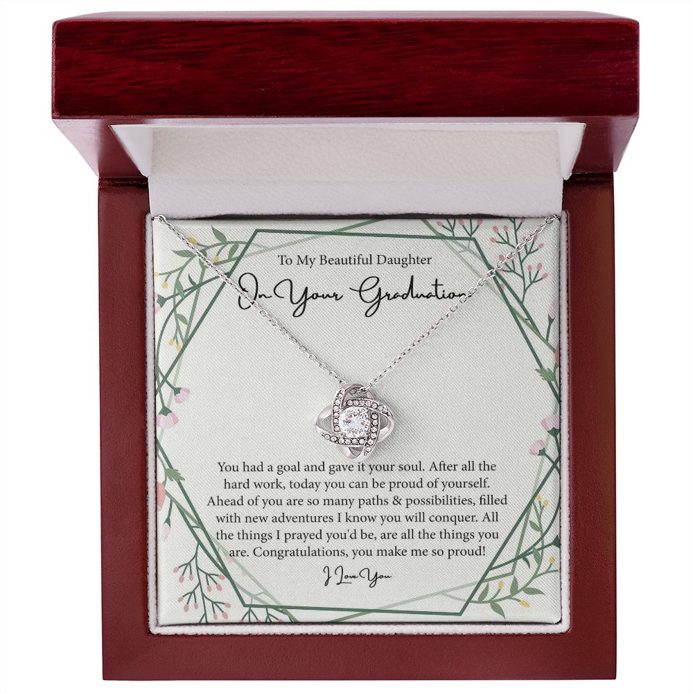 Love Knot, Daughter Graduation Gift, Graduation Gift For Daughter From Dad/Mom, Daughter High School Graduation, Daughter College Gradudation