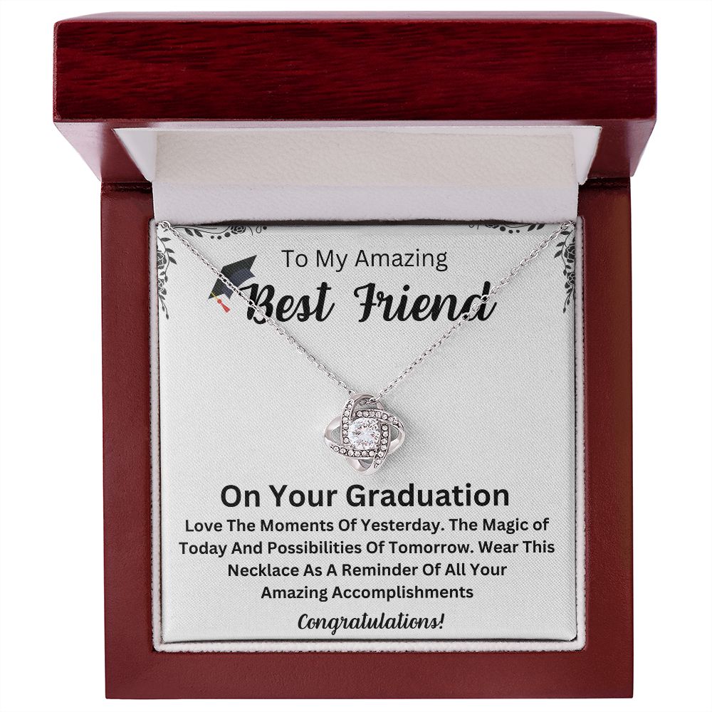 Celebrate Your Best Friend's Journey with a Beautiful and Personalized Graduation Necklace - The Ultimate Graduation Gift