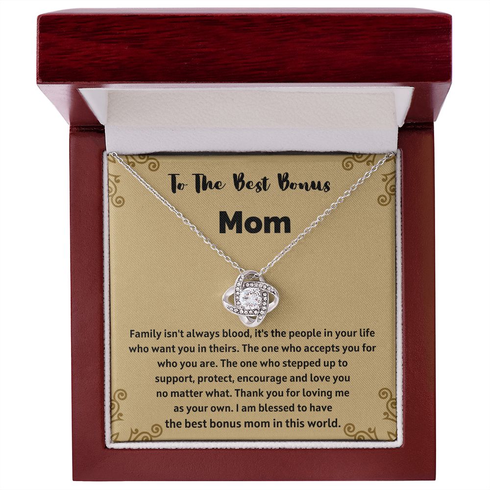 Special Bonus Mom Necklace - A Meaningful Present for Your Step-Mom to Express Your Love