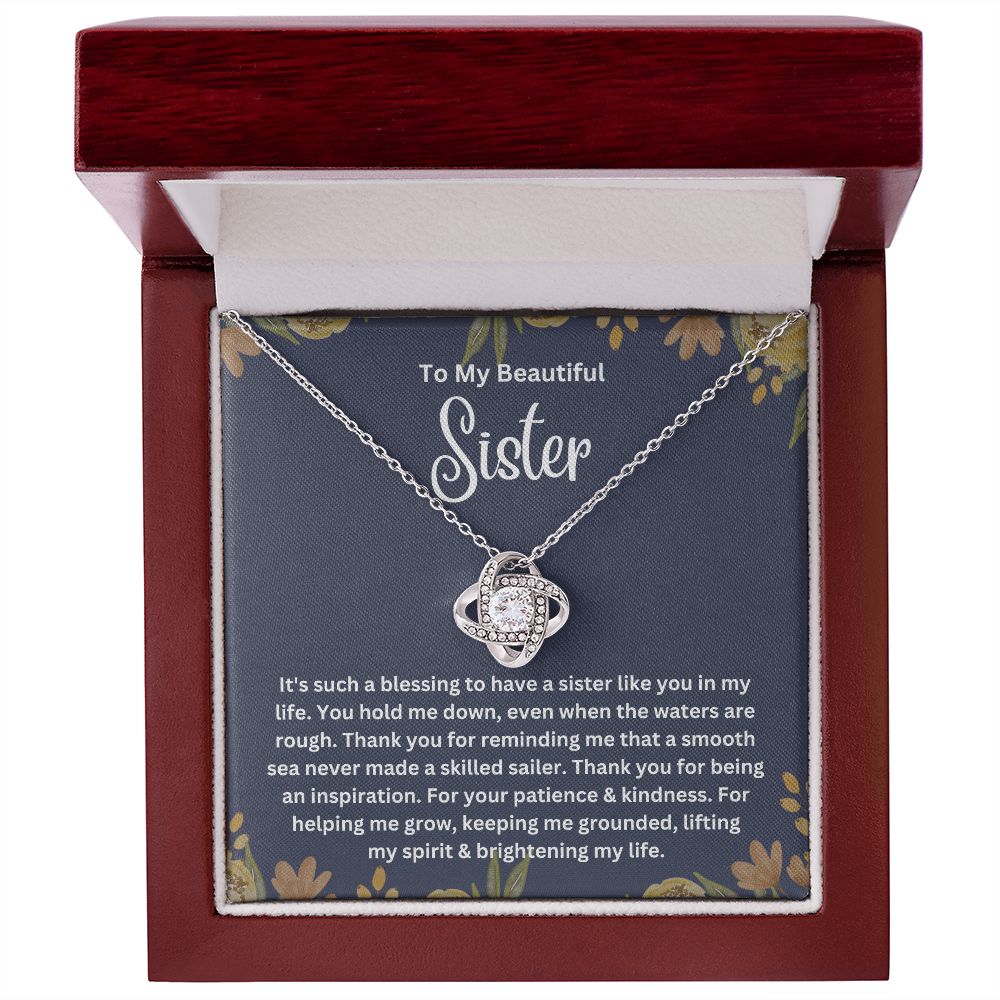 Meaningful Sisters Necklace with Personalized Message Card - Thoughtful Gift for Sisters - Meaningful Gift for Sisters from Sister