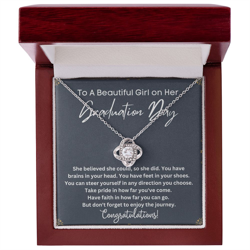 Graduation Gift Idea for Her - Personalized College Graduation Necklace to Celebrate Her Next Chapter
