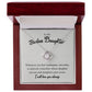 To My Badass Daughter - I Will Love You Always - Love Knot Necklace SNJW071201 B0BPDR98FH