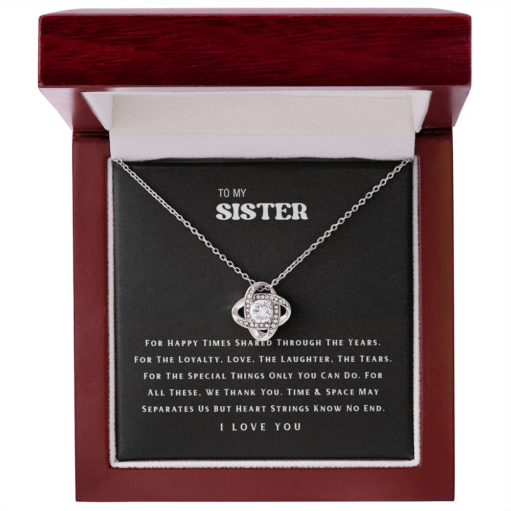 To My Sister Necklace B0BPN6CMV5