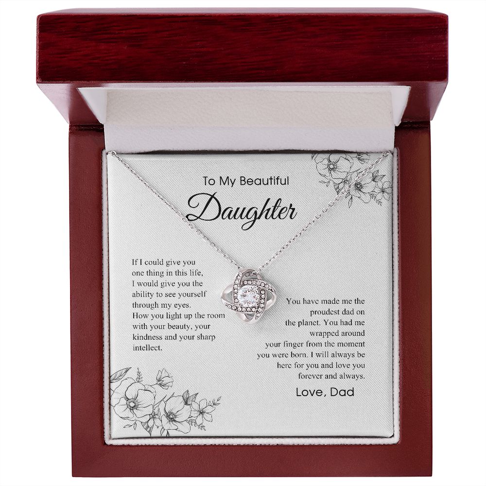 Daughter Gift (From Dad) | Father to Daughter Necklace, Birthday Gift To Daughter From Dad, Daughter Necklace, Proud Dad, Christmas Gift 2711031 B0BNFVSBH8