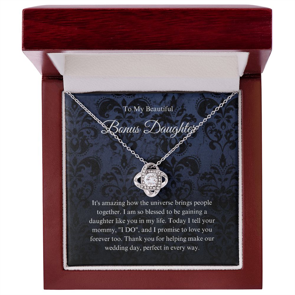 To My Bonus Daughter Necklace, Bonus Daughter Gift, Step Daughter Gift from Stepmom, Step Daughter Gift from Step Dad B0BLP6NR94