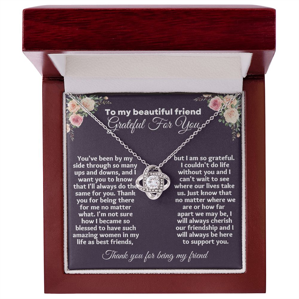 "Make Your Friend's Holiday Extra Special with Heartfelt Appreciation Gifts for Friends Necklace"