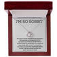 Apologize with Style-Stunning Necklaces for Saying Sorry to Your Loved One, Apology Necklace For Her, Forgiveness Gift For Girlfriend, I'm Sorry Necklace Gift For Wife SNJW23-020301