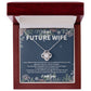 "Unique Future Wife Necklace - Thoughtful Fiancé Gift for Her | To My Beautiful Future Wife Message Card Included"