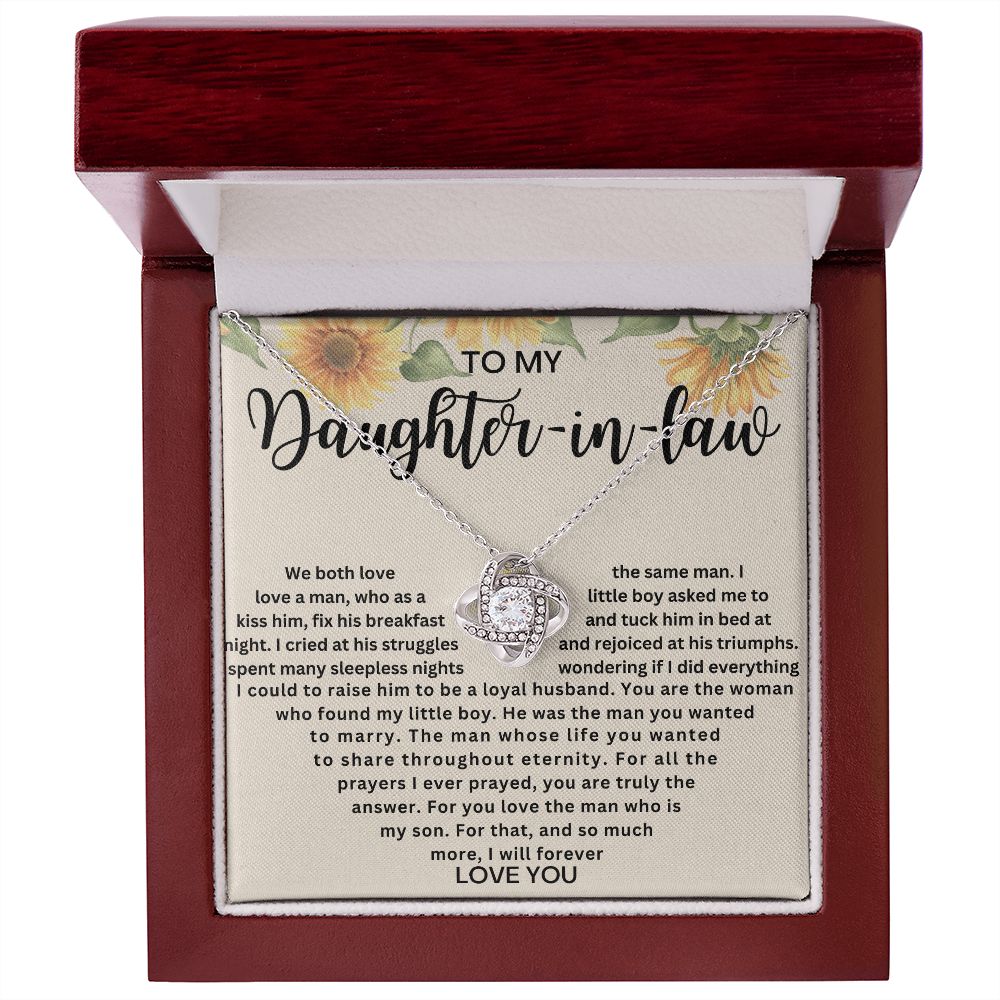 Elegant Daughter-in-Law Necklace - Meaningful gift for Mother-in-Law, Birthday, Christmas, or Any Occasion