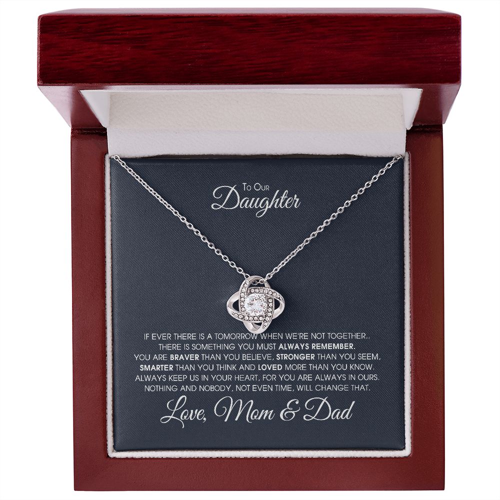 Gift For Daughter From Mom & Dad, Daughter Mother Necklace, Daughter Gift From Dad, To Our Daughter, Daughters Birthday, Grown Up Daughter JWSN-110723