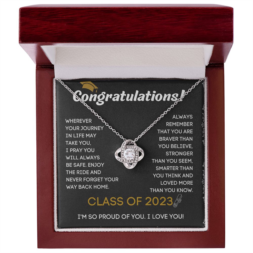 College Graduation Necklace with Custom Name and Year - Unique and Memorable Graduation Gift Idea