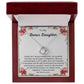 Bonus Daughter Gift - Express Your Love to Your Bonus Daughter with Our Sterling Silver Necklace, Stepmom, Stepdad to daughter, Bonus Daughter Necklace SNJW23-010321