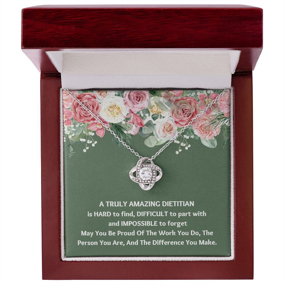 "Show Your Gratitude with the Best Dietician Appreciation Gift Necklace for Christmas"