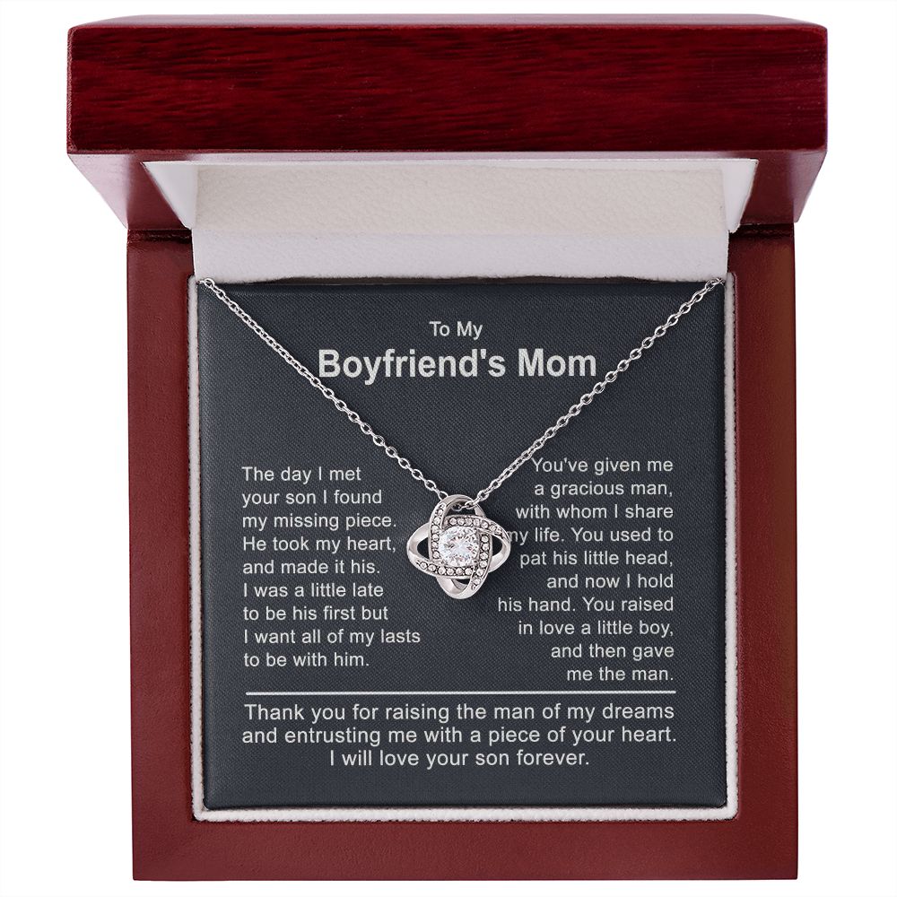 Boyfriend Mom Necklace, To My Boyfriends Mom Necklace, Boyfriend Mom Gifts from Girlfriend 1L-G6P9-B18V