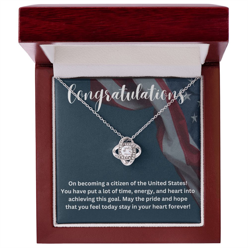 Show Off Your Patriotism with Our Unique Citizenship Gifts Necklace - Ideal for Proud Americans