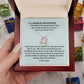 To My Bonus Daughter Love Knot Necklace Gift - Life gave me the gift of you
