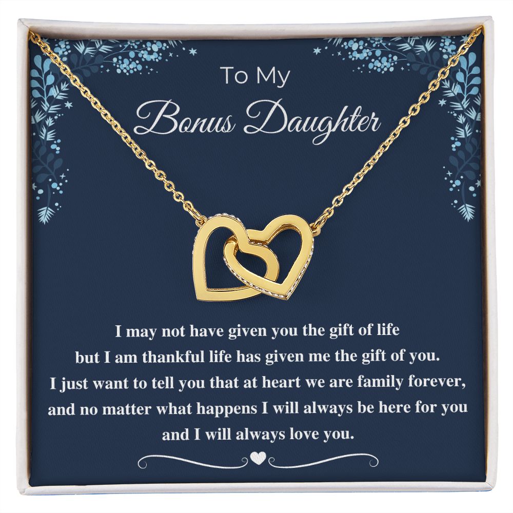 To My Bonus Daughter Necklace: A Heartfelt Gift to Show Your Appreciation, Bonus Daughter Gift, To my Bonus Daughter SNJW23-010316