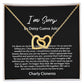 I'm Sorry Gift, Apology Necklace Charly Cisneros