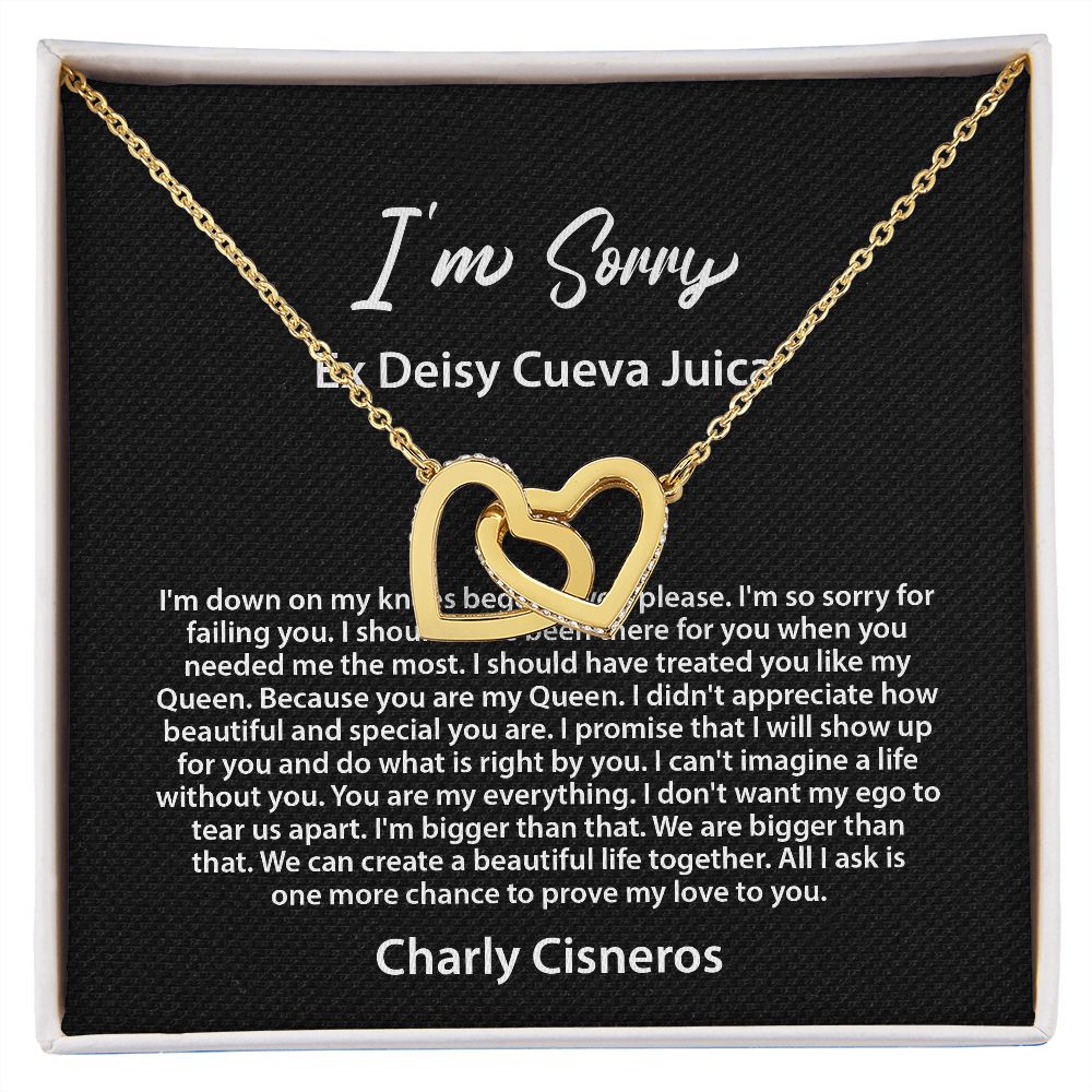 I'm Sorry Gift, Apology Necklace Charly Cisneros