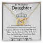 My Badass Daughter Pendant - Durable Stainless Steel Necklace, Badass Daughter Gift, Badass Daughter Jewelry, Badass Daughter Necklace, Daughter Gift From Mom or Dad SNJW23-230213