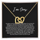 I'm Sorry Necklace Gift for Her, Apology Card for Girlfriend Forgiveness Gift For Wife/Girlfriend, Gift To Say Your Sorry, B0BLLWXFBH  JWSN110628