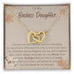 My Badass Daughter Charm Necklace - Elegant and Minimalist Gift for Girls, Badass Daughter Gift, Badass Daughter Jewelry, Badass Daughter Necklace, Daughter Gift From Mom or Dad SNJW23-230216