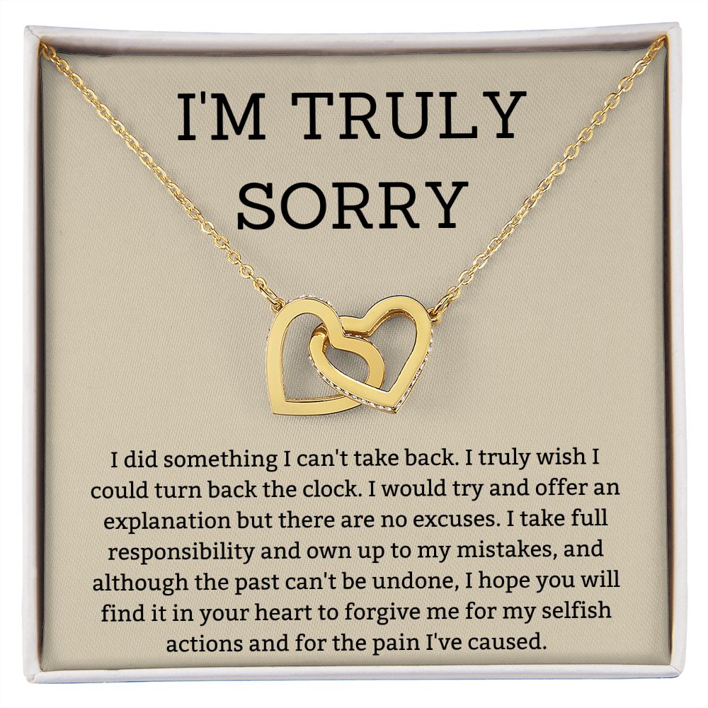 Heal the Hurt with Heartfelt I'm Sorry Gifts for Your Special Someone, Apology necklace, Forgiveness gift, I'm sorry necklace SNJW23-020311