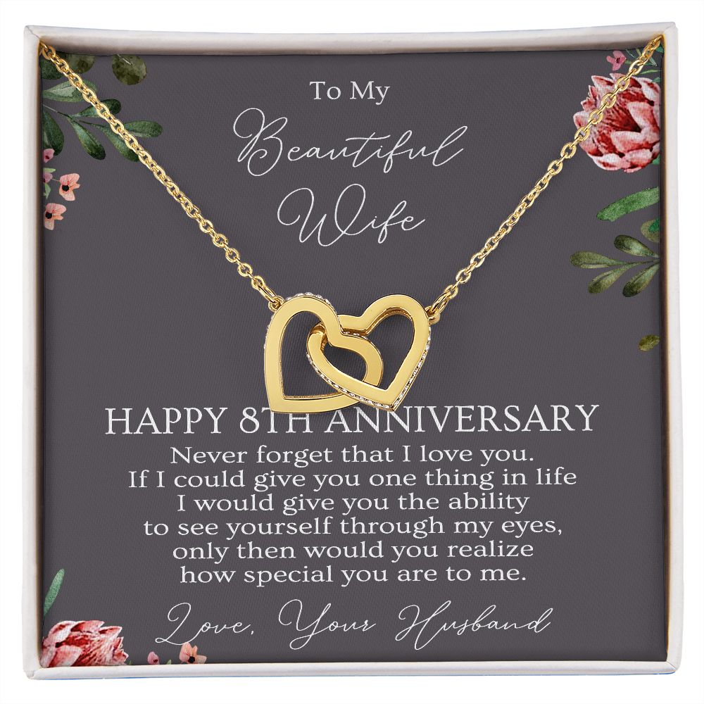 8th Anniversary Necklace Gift For Wife B0B1ZX9JC6