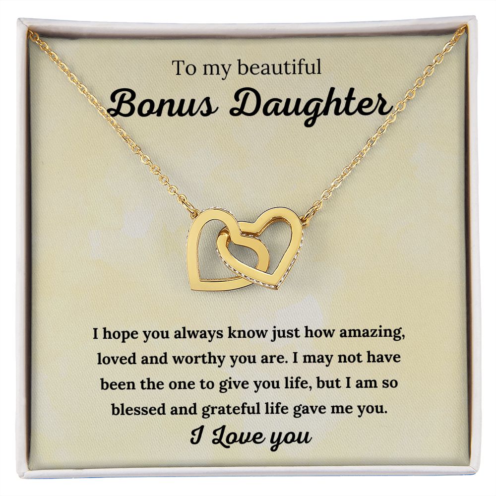 Bonus Daughter Necklace Sterling Silver: A Stunning Gift for Your Bonus Daughter, Stepdaughter Gift, Bonus Daughter, Bonus Daughter Necklace SNJW23-010315