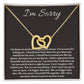 Im Sorry Jewelry for Her or Him - Sincere Apologies Deserve Beautiful Gifts, I'm Sorry Gift, Forgiveness Gift SNJW23-020307