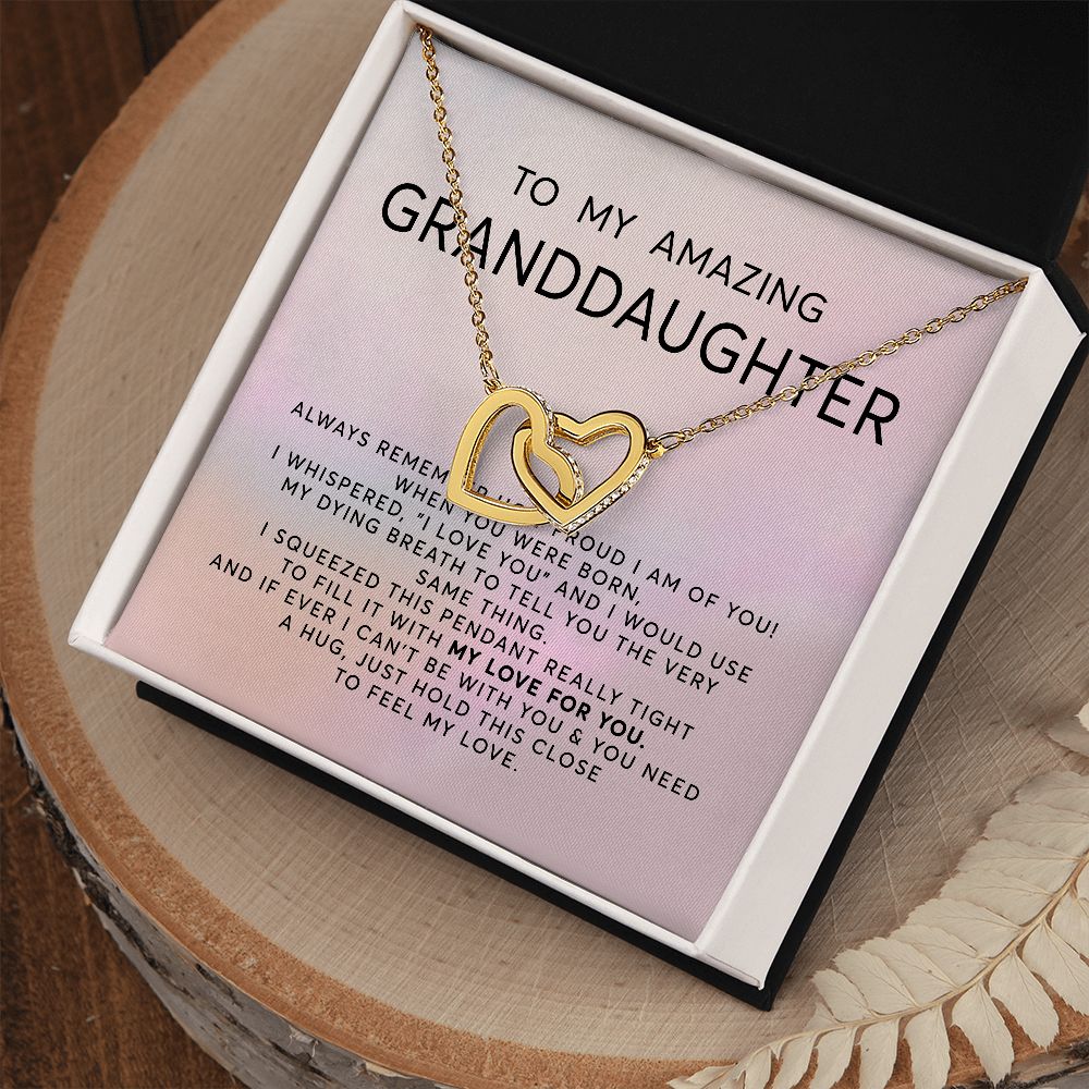 Granddaughter Gift | From Grandma, Christmas Gift, Heartfelt Present from Grandmother, Birthday, Graduation, Teen Girl Cute Necklace - SPNKJW110518