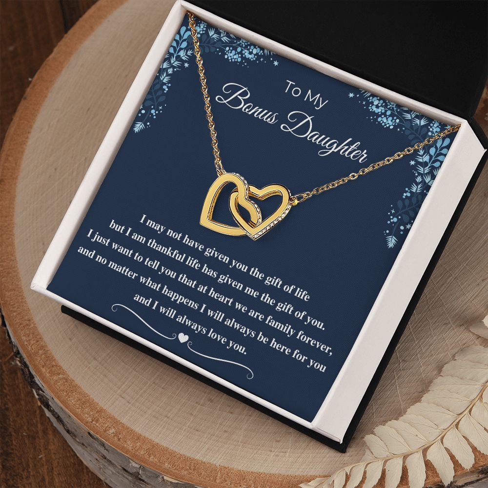 To My Bonus Daughter Necklace: A Heartfelt Gift to Show Your Appreciation, Bonus Daughter Gift, To my Bonus Daughter SNJW23-010316