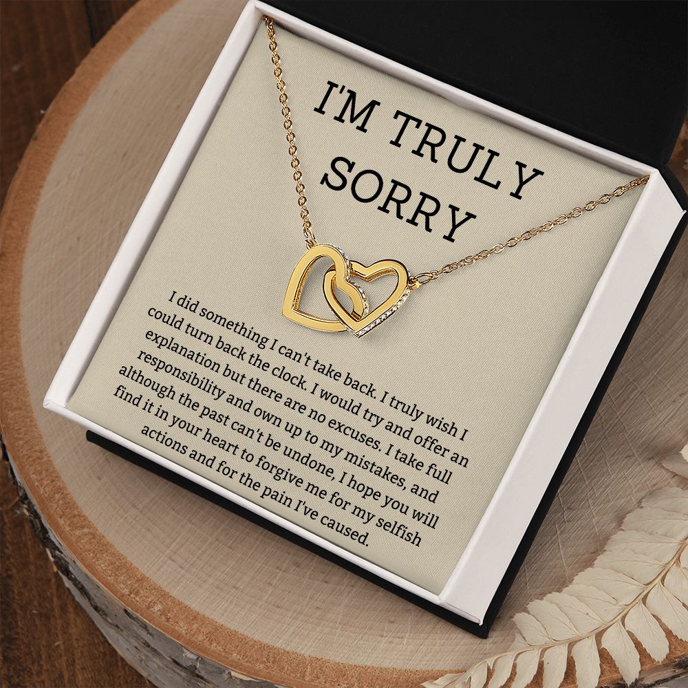 Heal the Hurt with Heartfelt I'm Sorry Gifts for Your Special Someone, Apology necklace, Forgiveness gift, I'm sorry necklace SNJW23-020311