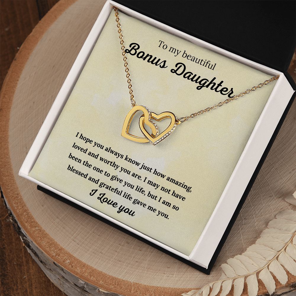 Bonus Daughter Necklace Sterling Silver: A Stunning Gift for Your Bonus Daughter, Stepdaughter Gift, Bonus Daughter, Bonus Daughter Necklace SNJW23-010315