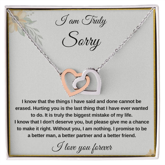 Im Sorry Gifts- Show Your Regret and Make Things Right, Apology necklace, Forgiveness gift, I'm sorry necklace SNJW23-020318