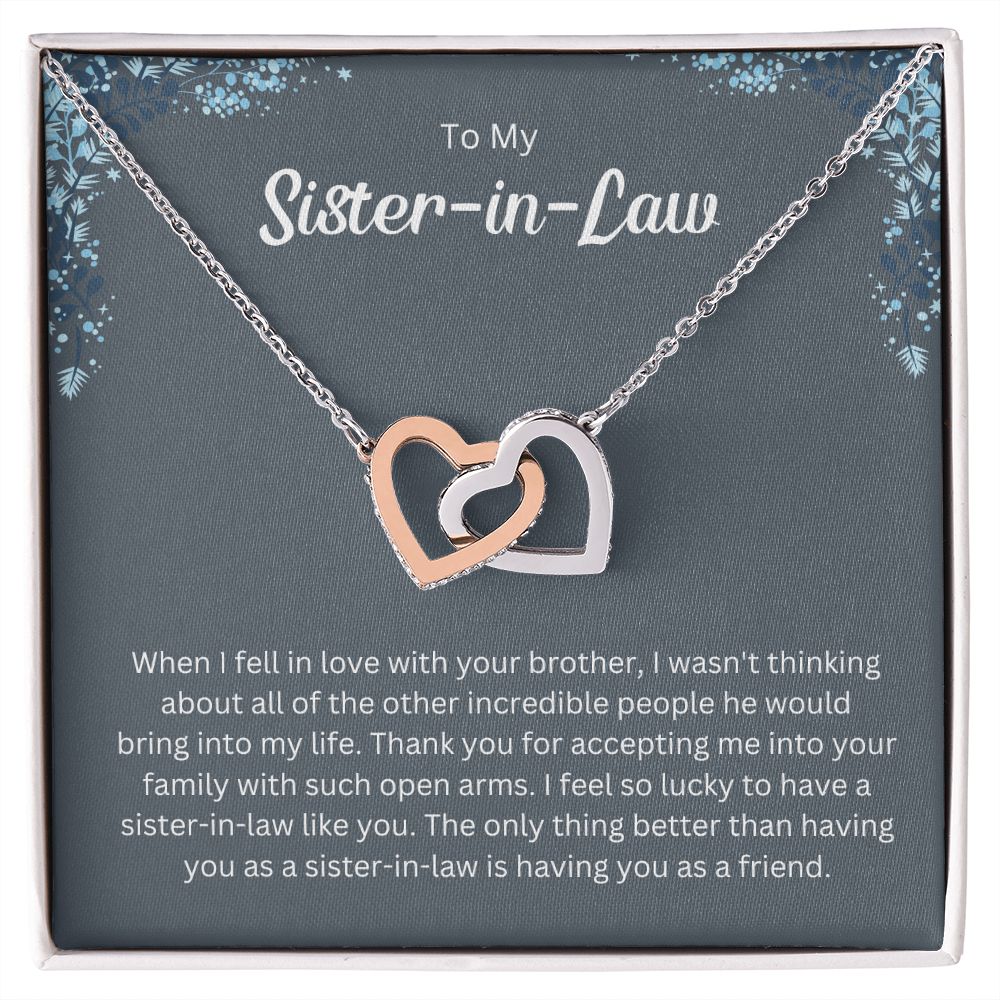 Sister-In-Law Necklace -  Gift for Your Favorite Family Member on Christmas or Birthday, Wedding Gift,Bridesmaid,Bridal Shower Gift SNJW23-240201