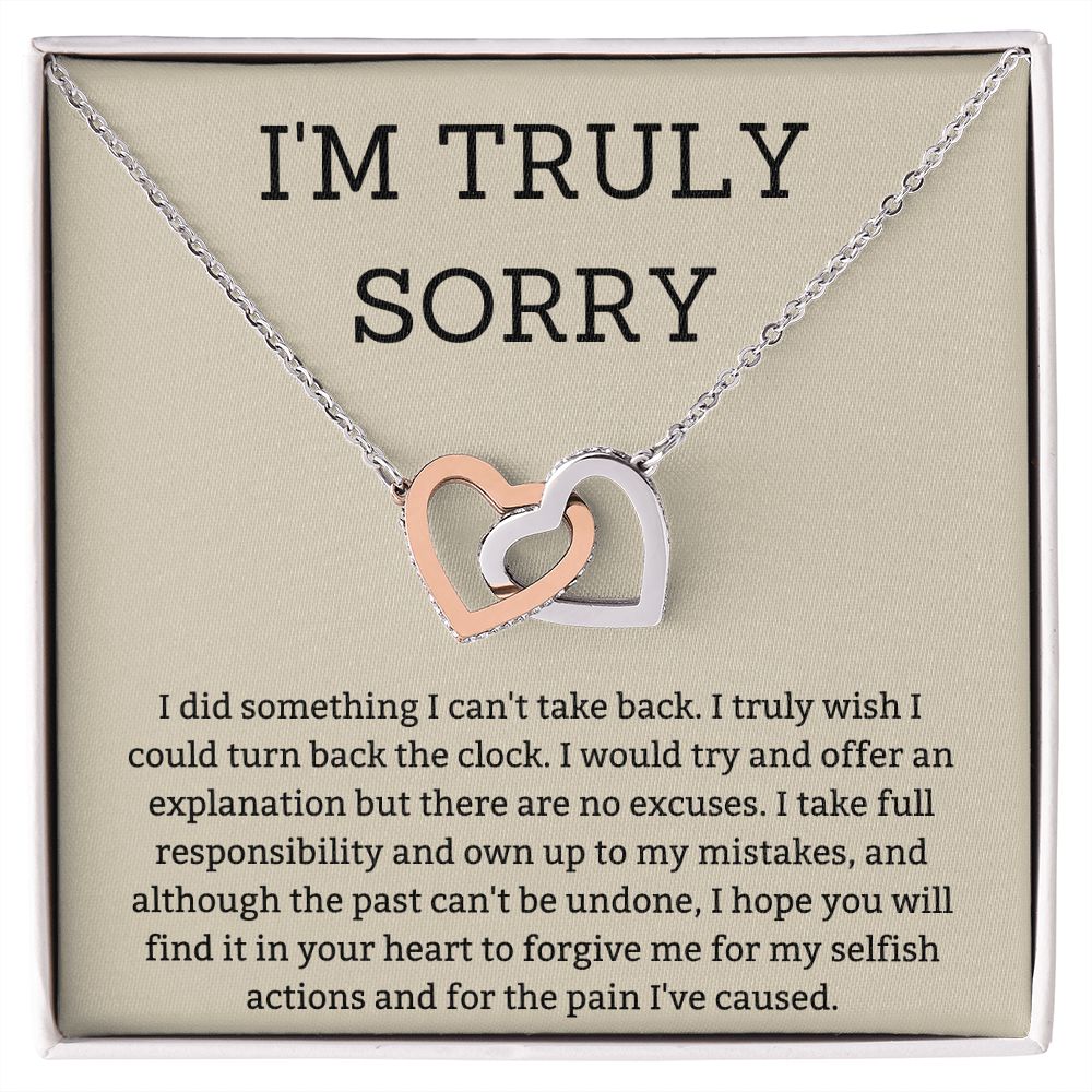 Heal the Hurt with Heartfelt I'm Sorry Gifts for Your Special Someone, Apology necklace, Forgiveness gift, I'm sorry necklace SNJW23-020311