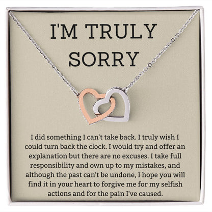 Heal the Hurt with Heartfelt I'm Sorry Gifts for Your Special Someone, Apology necklace, Forgiveness gift, I'm sorry necklace SNJW23-020311
