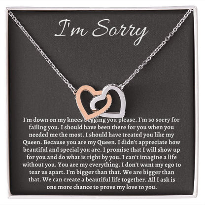 Im Sorry Jewelry for Her or Him - Sincere Apologies Deserve Beautiful Gifts, I'm Sorry Gift, Forgiveness Gift SNJW23-020307