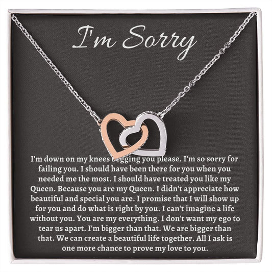 Im Sorry Jewelry for Her or Him - Sincere Apologies Deserve Beautiful Gifts, I'm Sorry Gift, Forgiveness Gift SNJW23-020307