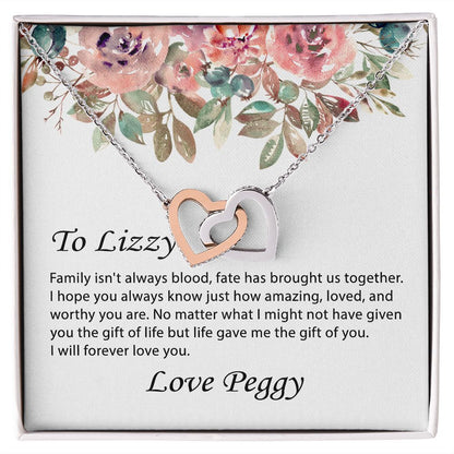To Lizzy from Peggy