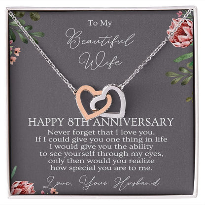 8th Anniversary Necklace Gift For Wife B0B1ZX9JC6